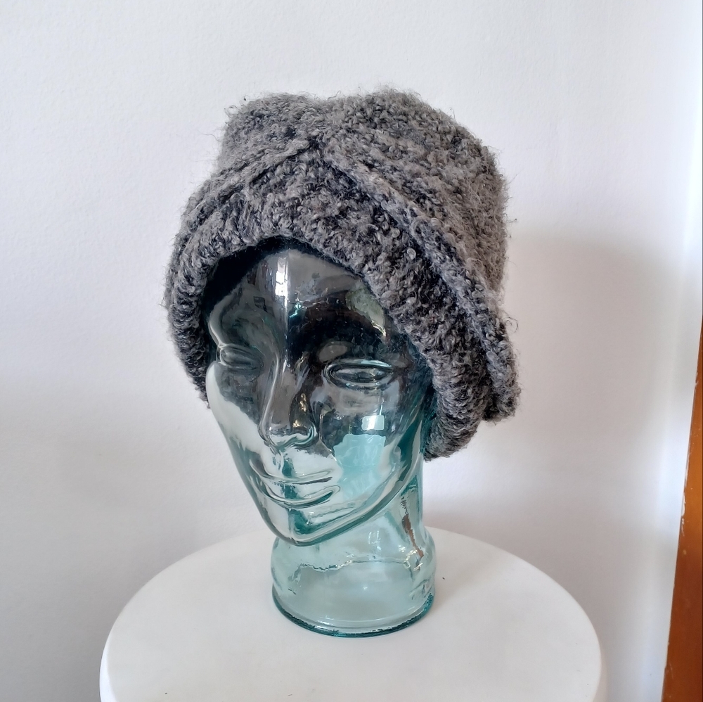 FREE w/$25 Purchase; Black and Gray Marled Knit Hat